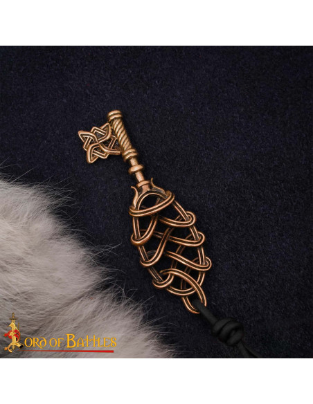 Viking Key Pendant in Cast Bronze