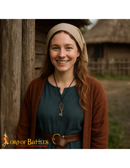 Viking Key Pendant in Cast Bronze