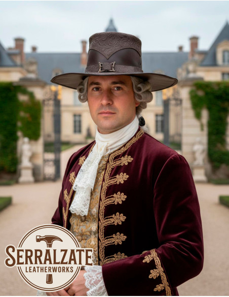 Deluxe Renaissance Musketeer Hat, Brown