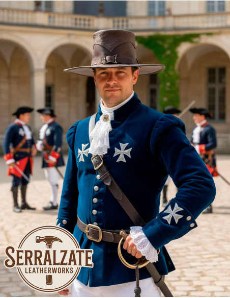 Deluxe Renaissance Musketeer Hat, Brown