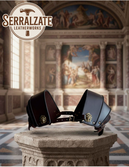 Dark Brown Leather Roman Legionnaire...