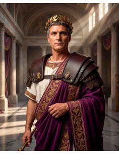 Dark Brown Leather Roman Legionnaire Epaulettes 2