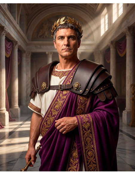 Dark Brown Leather Roman Legionnaire...