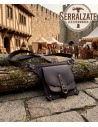 High Quality Brown Medieval Leather Bag with Belt