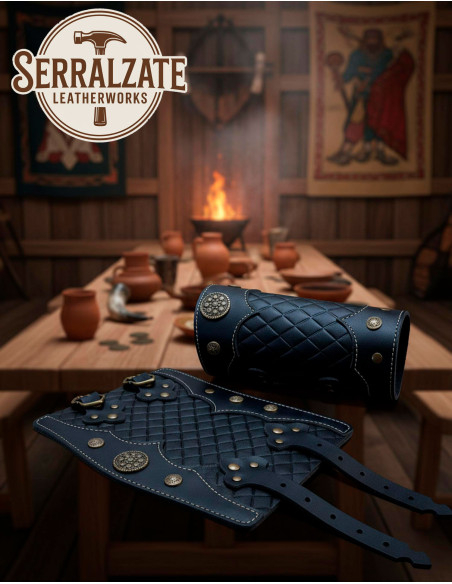 Black Leather Bertrand Bracelets for...