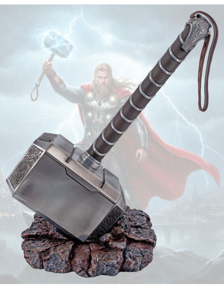 Thor's Hammer Steel Replica with Stand