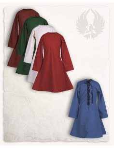 Medieval Girls' Dress Model Lisbeth, Blue 2