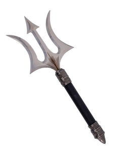 Short Ceremonial Trident with Braided Grip