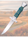 Pocket Knife Mirror Finish Steel Blue Handle 9.3 cm