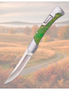 Third Knife 440 Steel with Fluorescent Green Acrylic Handle
