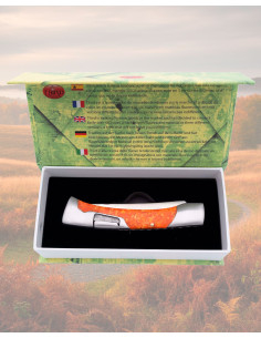 Third 440 Steel Folding Knife with Fluorescent Orange... 2