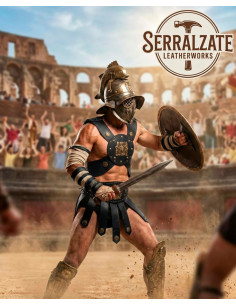 Adjustable Leather Gladiator Chest Armor for LARP and... 2