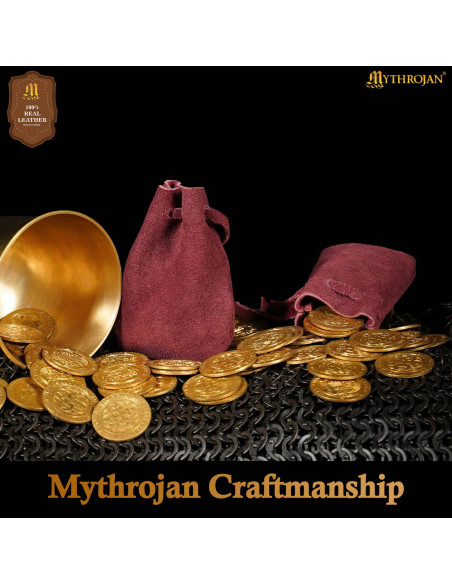 Pack of 2 Medieval Suede Pouches,...