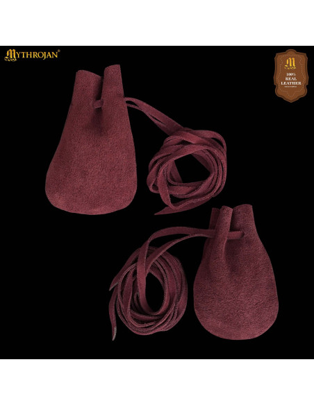 Pack of 2 Medieval Suede Pouches,...