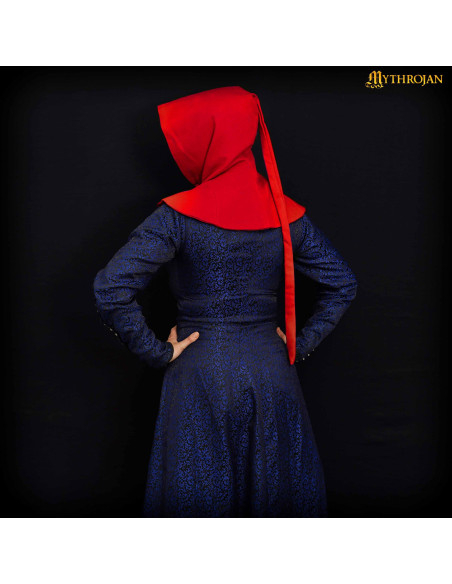 15th Century Wool Gugel with Buttons,...