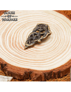 Viking Belt Tip in Antique Brass