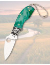 Green Acrylic Pocket Knife, 5.8 cm Stainless Steel Blade