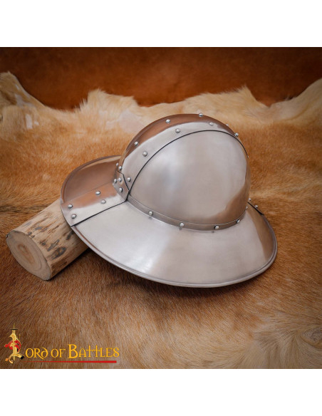 Medieval Kettle Helm with Genuine...