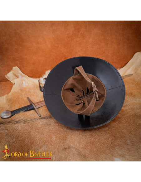 Medieval Kettle Helm with Genuine...