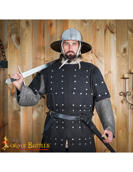 Medieval Kettle Helm with Genuine...