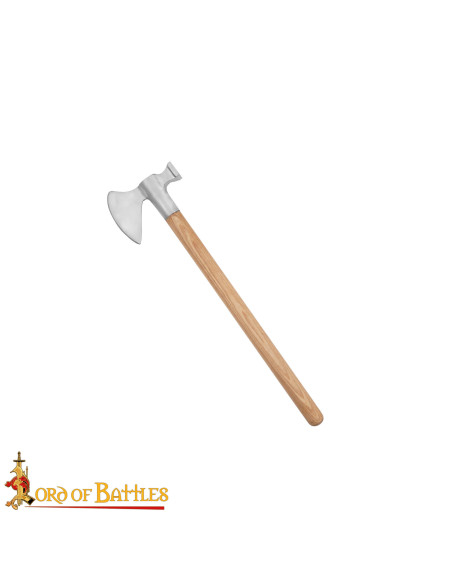 Medieval Steel Axe with Hammer Head,...
