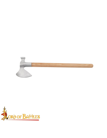 Medieval Steel Axe with Hammer Head,...