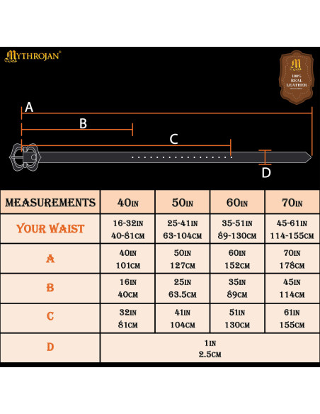 Renaissance Medieval Leather Belt, Brown