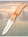 Albainox Pocket Knife Spanish Flag Wooden Handle