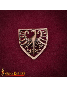Aged Bronze Heraldic Eagle Ornament for Belts