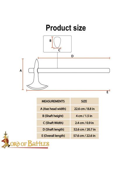 Hand-forged Viking Axe Carbon Steel