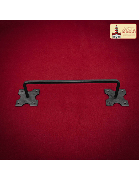 Hand-forged medieval towel holder in...