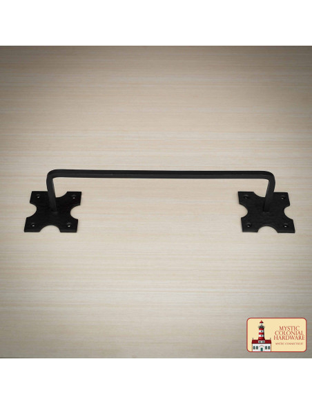 Hand-forged medieval towel holder in...