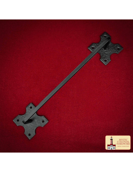 Hand-forged medieval towel holder in...