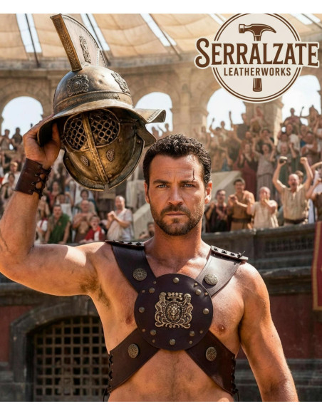 Adjustable Leather Gladiator Chest...