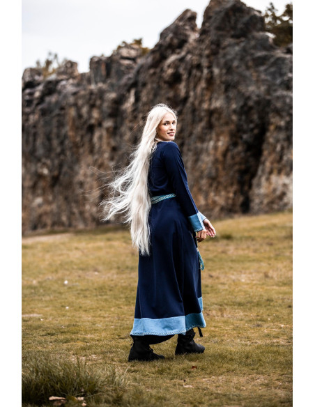 Jorunn Viking Woman Dress, Blue-Light...