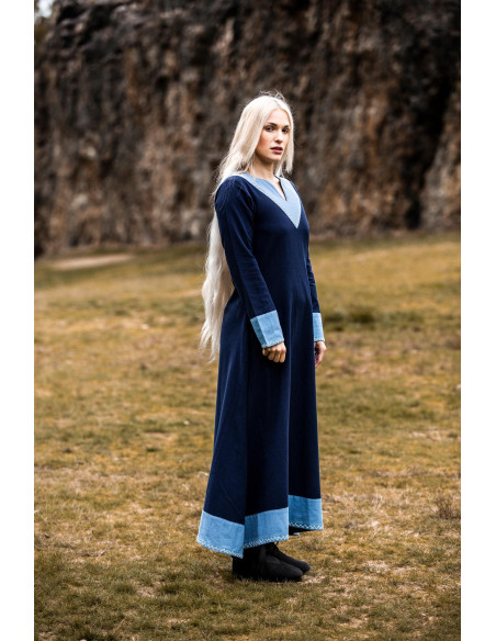 Jorunn Viking Woman Dress, Blue-Light...
