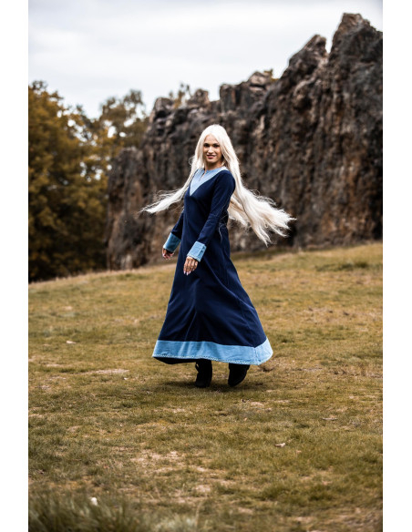Jorunn Viking Woman Dress, Blue-Light...
