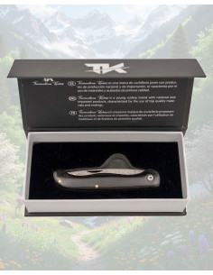 Tramuntana VG10 67 Layers Damascus Folding Knife with Ebony 2