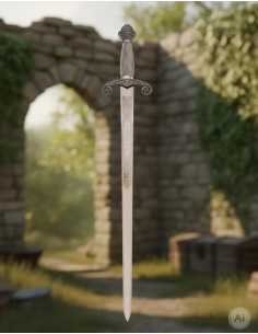 Alfonso X sword, rustic finish 2