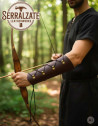 Adjustable Archery Bracer with Laces, Brown