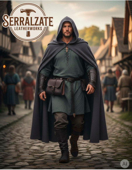 Medieval Waist Bag for Historical...