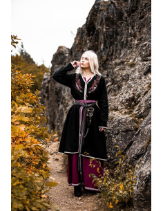 Birka Skadi Women's Viking Coat, Black