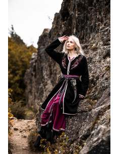 Birka Skadi Women's Viking Coat, Black 2