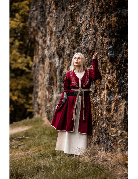 Birka Skadi Women's Viking Cloak, Red