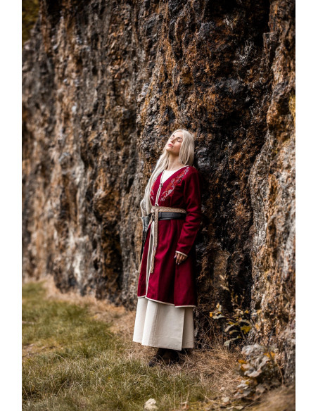 Birka Skadi Women's Viking Cloak, Red