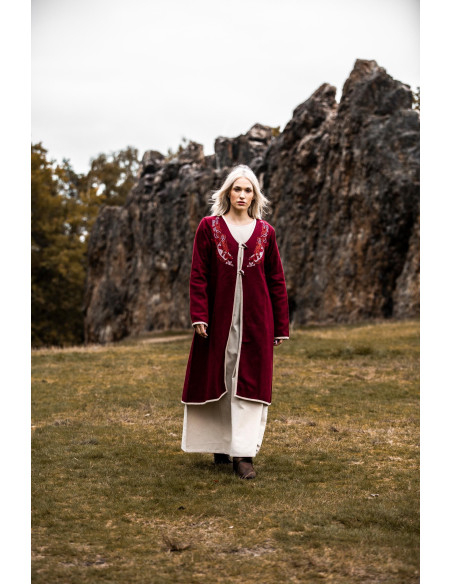 Birka Skadi Women's Viking Cloak, Red