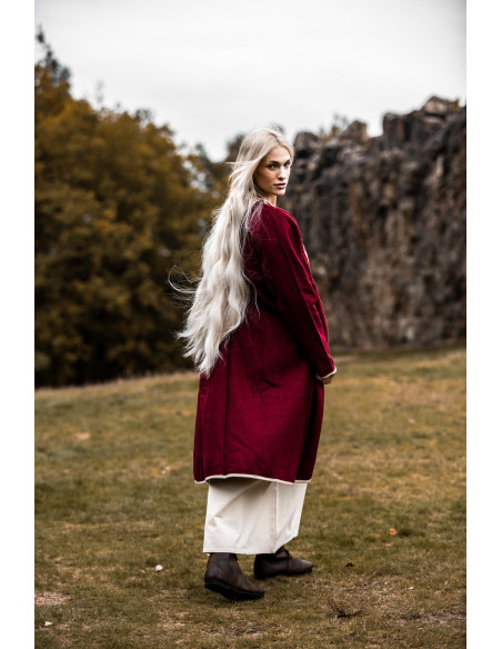 Birka Skadi Women's Viking Cloak, Red