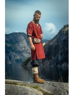 Loki Short Viking Tunic, Red 2