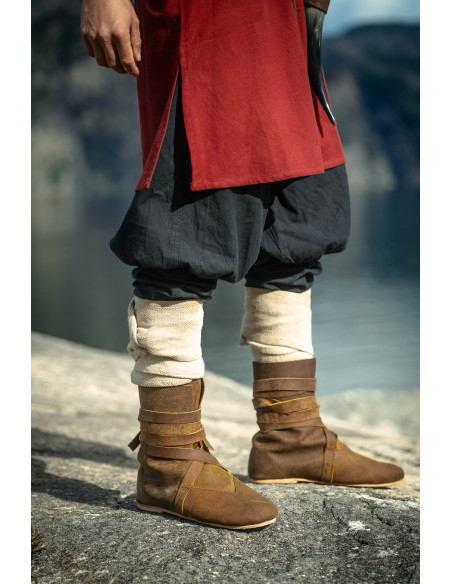 Loki Short Viking Tunic, Red