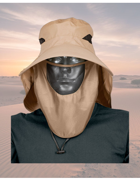 Barbaric Saharan Hat with Mesh, Sand...
